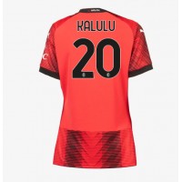 AC Milan Pierre Kalulu #20 Hjemmedrakt Dame 2023-24 Kortermet